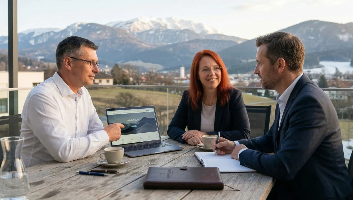 RIEMVISION Kundengespräch und Vertragsabschluss