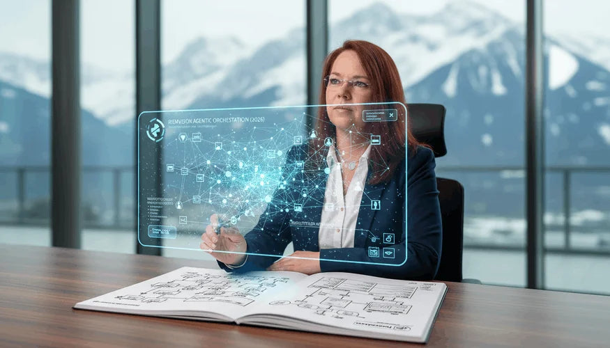 Gabriele Riemer im Brainstorming mit einem KI-Assistenten