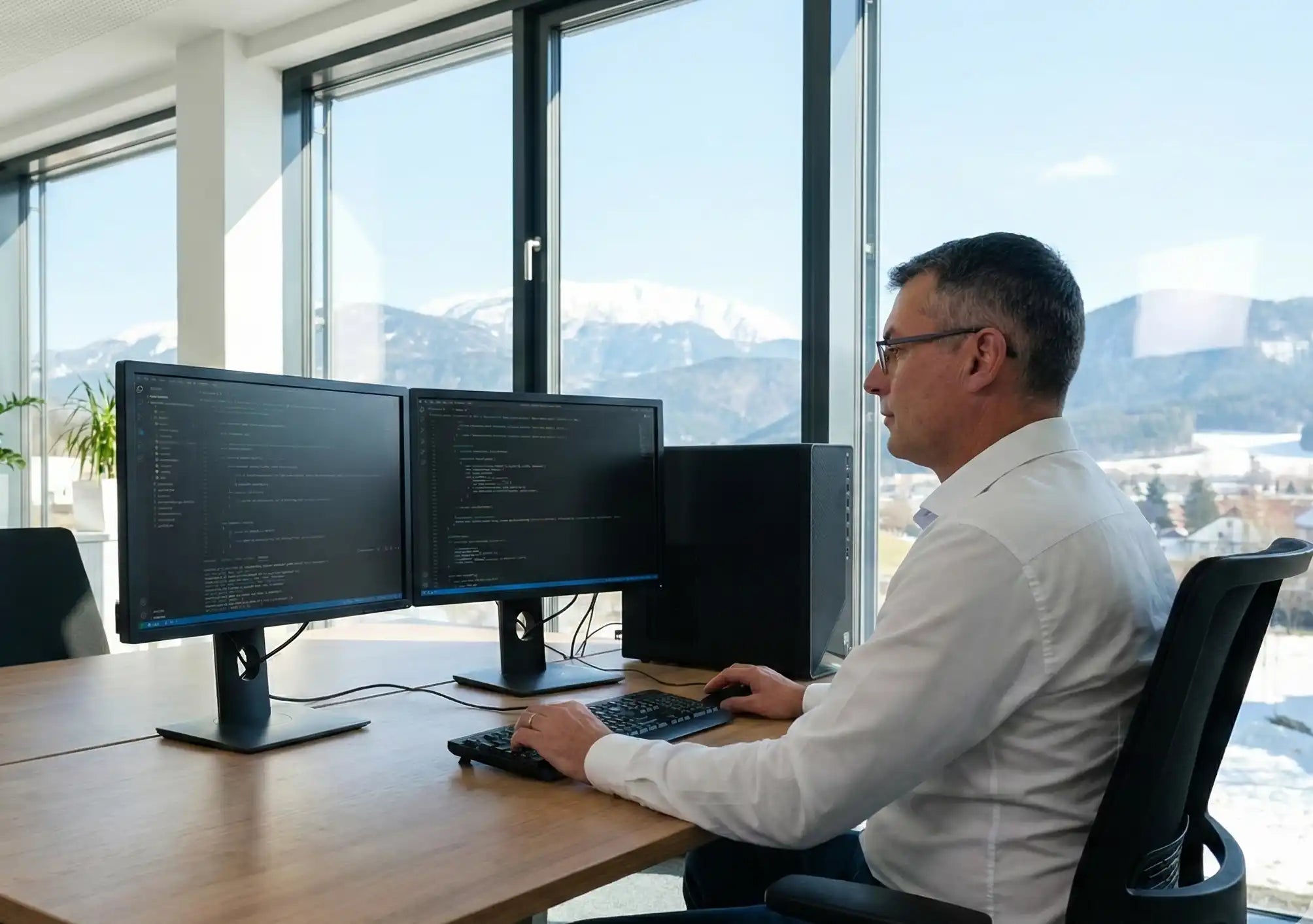 Rene Riemer, Gruender und Eigentümer von RIEMVISION bei der Arbeit